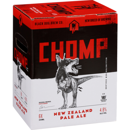 Black Dog Chomp, NZ Pale Ale Black Dog Chomp Beer NZ Pale Ale Craft Beer New Zealand Beer Wellington